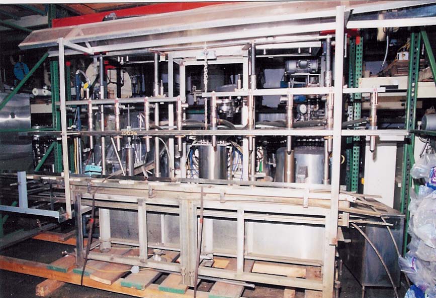 5 GALLON BOTTLING FILL LINE BY PERL MACHINERY CORP, MODEL BCTA-10, S/N 2069. ALL SS CONSTRUCTION, TEN IN-LINE 1 3/8