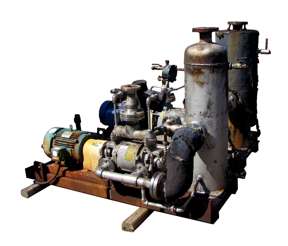 Nash Vacuum Pump, Size CL-202, Test No. 85Y003, RPM 1750, Rated 190 CFM @ 25