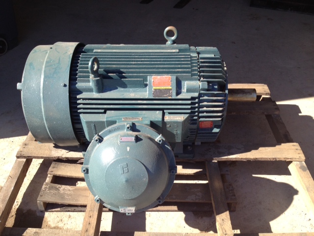 ***SOLD*** Unused 350 HP Baldor Reliance Explosion Proof, Electric Motor. 1780 RPM, 460 Volt, 3 Ph, 449T frame. UL Labeled Class 1 group D for hazardous locations. Spec B649855, S/N A1012202052. TEFC.