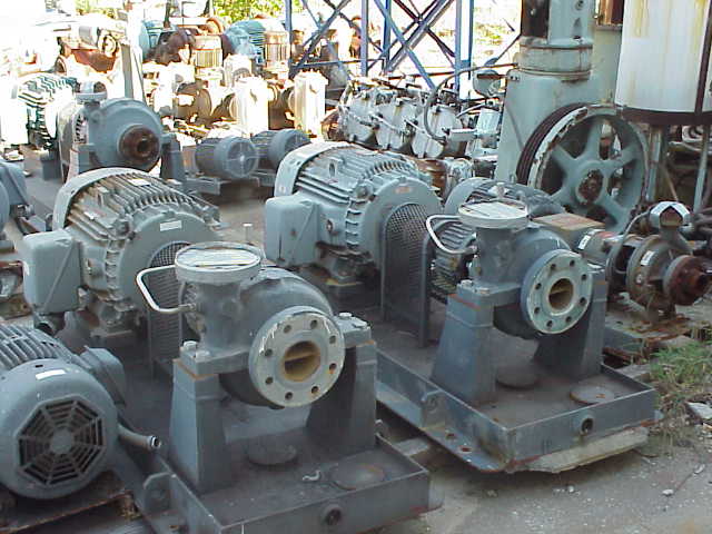 Qty (1) Each: BYRON JACKSON PUMP, Stainless Steel, Size 3x4x10HSC7, Impeller =9.625.  Driven by 60 HP, 3565 RPM, 460v, 326TS frame.  Hydrotested to 1000 PSI. 