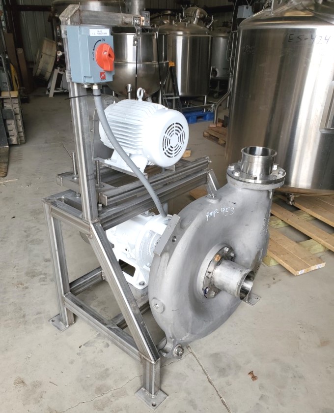 ***SOLD*** used Key/Cornell Hydro Transfer/Transport Stainless Steel pump. Model 6NHPP-F16K. 10 HP Motor,SS Frame. Last used in Food Plant. 