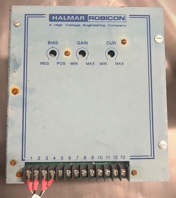 Halmar Robicon 1PCI-4860-CL/OC-D-8 High Voltage Heat Resisting Control Panel.
