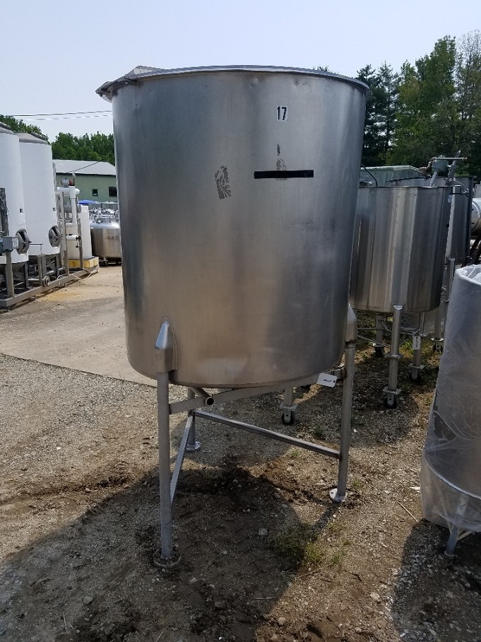 used 300 gallon Stainless Steel Storage Tank. 42