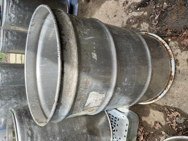(2) 55 Gallon Stainless Steel Drum