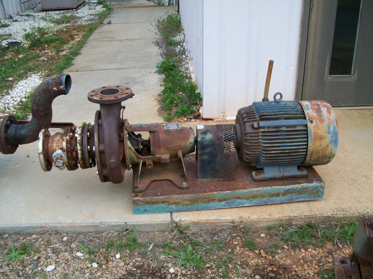 ***SOLD**Taco LP Pump Powered by 25 hp AO Smith motor, M# ATO2504, 208/230/460, amps-67-61/31, encl-TEFC, frame-284T, 1775 rpm, S#-U7425756