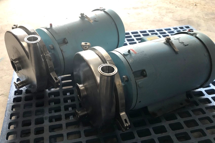 used Waukesha model 2085LV sanitary centrifugal pumps. 2