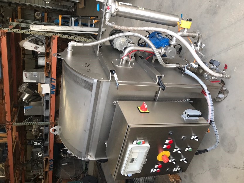 ***SOLD*** used Le Materiel Pera Stainless Steel Screener/filter, Type PRF600. S/N 105583, Sifter Drum Dims.: Approx. 24