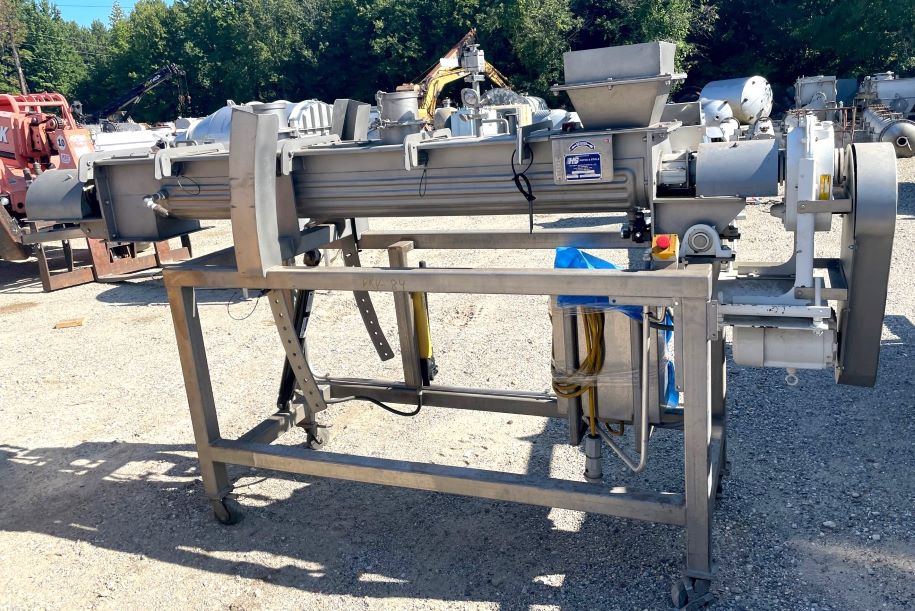 used Stainless Steel Pilot Plant Holoflite Dyer/Mixer by Hayes and Stolz. Model EZ9SSS-1104.  Trough is 10